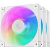 DeepCool Комплект вентилатори Fan Pack 3-in-1 3x120mm - FD12 White, Addressable RGB