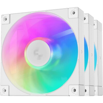 DeepCool Комплект вентилатори Fan Pack 3-in-1 3x120mm - FD12 White, Addressable RGB