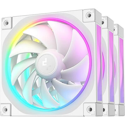 DeepCool Комплект вентилатори Fan Pack 3-in-1 3x120mm - FL12 White, Addressable RGB