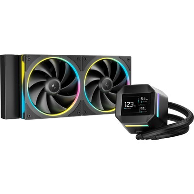 DeepCool водно охлаждане Water Cooling LM240 - 2.4 inch IPS Display, Addressable RGB