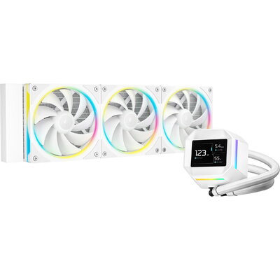 DeepCool водно охлаждане Water Cooling LM360 WH - 2.4 inch IPS Display, Addressable RGB