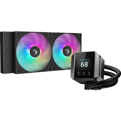 DeepCool водно охлаждане Water Cooling MYSTIQUE 240 ARGB - LCD Screen