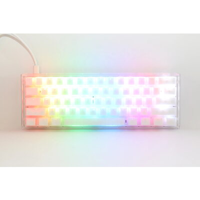 Ducky професионална геймърска механична клавиатура One 3 Mini Aura White - Cherry MX RGB Brown [Tactile]