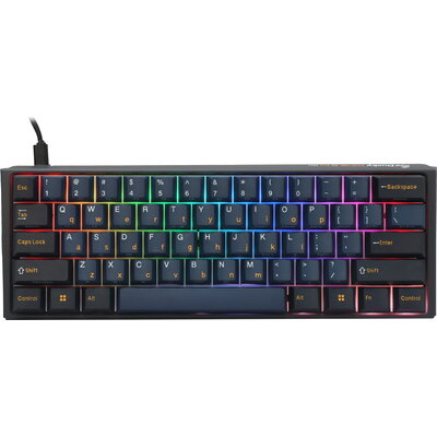 Ducky професионална геймърска механична клавиатура One 3 Pro Mini Nazca Line - 8K, Cherry MX2A RGB Brown [Tactile]