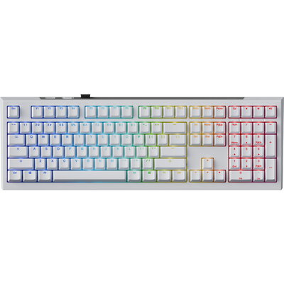 Ducky професионална геймърска механична клавиатура One X Wireless White