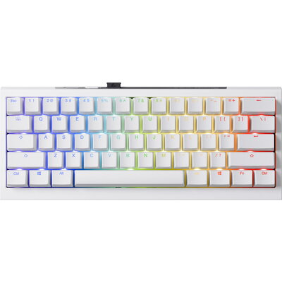 Ducky професионална геймърска механична клавиатура One X Mini Wireless White
