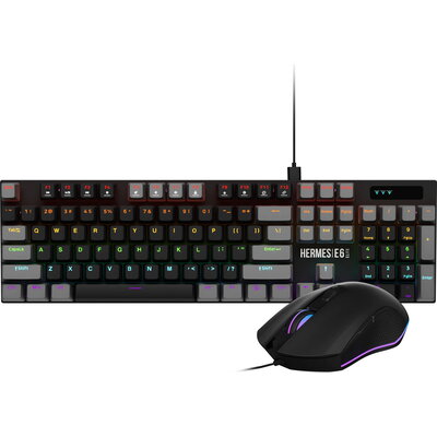 Gamdias геймърски комплект Gaming COMBO - HERMES E6 Elite 2-in-1 Combo - Mechanical Keyboard + Mouse