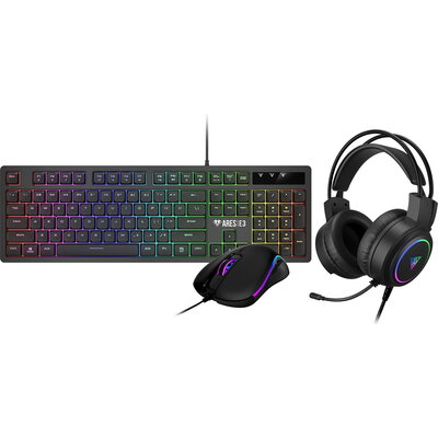 Gamdias геймърски комплект Gaming COMBO - POSEIDON E2 3-in-1 Combo - Keyboard + Mouse + Headphones
