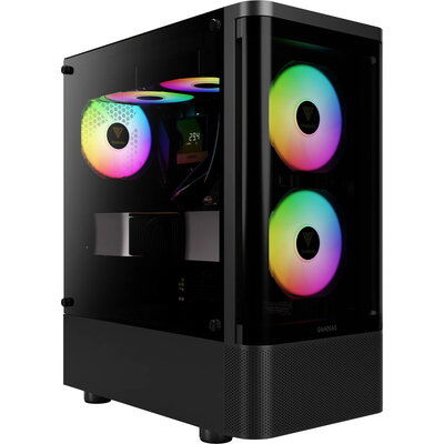 Gamdias кутия Case ATX - TALOS E3 CG - 3 x 120 mm A-RGB, Curved Glass