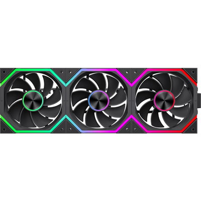 Gamemax Комплект вентилатори Fan Pack 3-in-1 3x120mm - FN12A-N2 WL-R - Reverse, Daisy-Chain, A-RGB