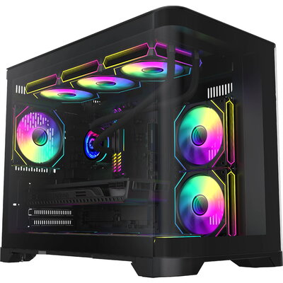 Кутия Gamemax HYPE-M Black - 3x 120 mm ARGB fans