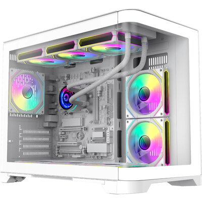 Кутия Gamemax HYPE-M White - 3x 120 mm ARGB fans