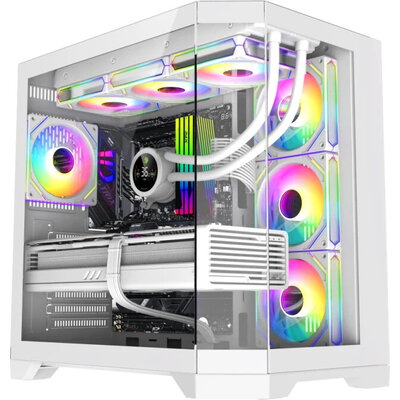 Кутия Gamemax HYPE-A White - 4x 120 mm ARGB fans