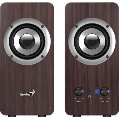 Genius тонколони Speakers 2.0 - SP-HF400 - 10W RMS, Dark Brown