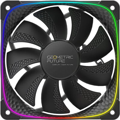 Geometric Future вентилатор Squama 2503R, REVERSE Fan, 120mm, ARGB, Black