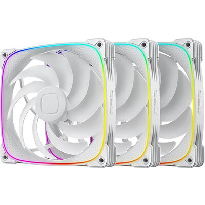 Geometric Future Комплект вентилатори Fan Pack 3-in-1 140 mm - Squama 2503W-14 White