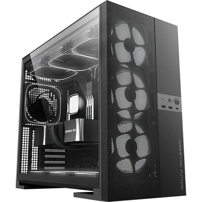 Geometric Future кутия Case EATX - Model 5 Vent Black - 5 x 140 mm aRGB fans included