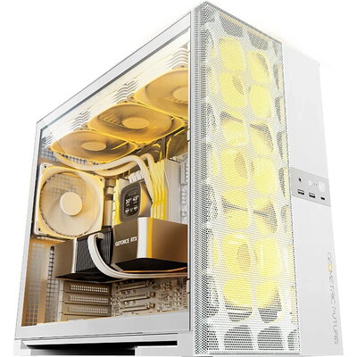 Geometric Future кутия Case EATX - Model 5 Vent White - 5 x 140 mm aRGB fans included