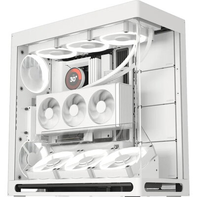 HAVN кутия Case E-ATX - HS 420 VGPU Edition White - PCIe Gen 5 riser included