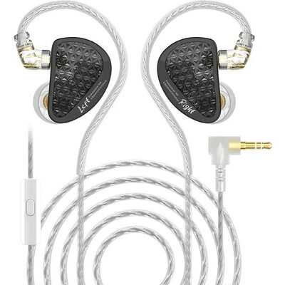 KZ професионални слушалки Hi-Fi In-Ear-Monitors - AS16 PRO - Mic, Black