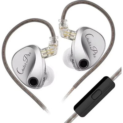 Професионални слушалки KZ Castor Pro Silver Mic - Harman Edition Професионални слушалки KZ Castor Pro Silver Mic - Harman Edition