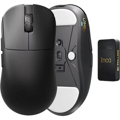 Lamzu професионална геймърска мишка INCA 8K - Wireless Gaming Mouse - Black