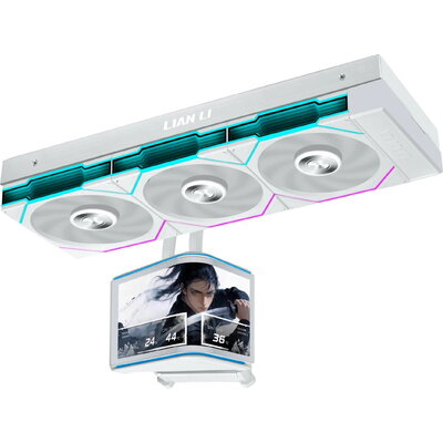 Водно охлаждане Lian Li HydroShift II OLED Curved 360 TL - White