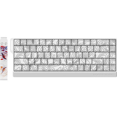 Madlions геймърска механична клавиатура FIRE 68 ULTRA - 8K, Gateron Magnetic Jade Switches - White Counto