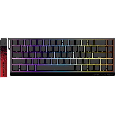 Madlions професионална геймърска механична клавиатура MAD 68 PRO - Black, 8K, Sealed Silver Magnetic [Linear]