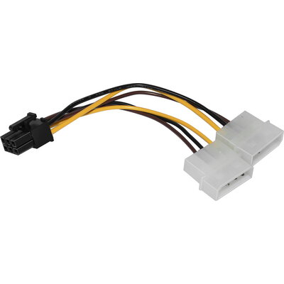 Makki Адаптер Adapter 2xMolex to 6pin PCI-E VGA - MAKKI-CE313-0.15m