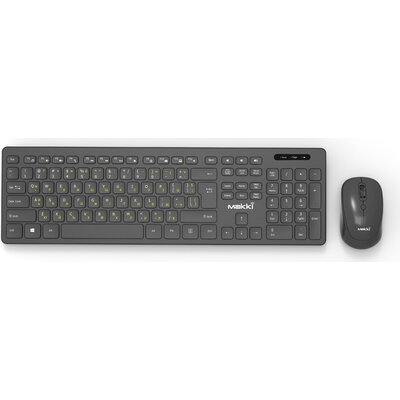 Makki БДС клавиатура и мишка Combo Keyboard and Mouse Wireless 2.4G BG low-profile chocolate - MAKKI-KB-KMX-C16