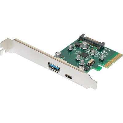 Makki PCI-E card 2 x USB3.1 A+C ports - MAKKI-PCIE-2XUSB31-AC-V1