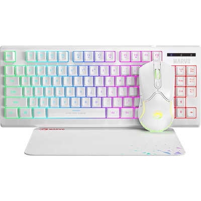 Marvo Геймърски комплект Gaming COMBO CM310 3-in-1 White