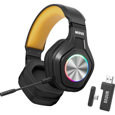 Marvo безжични геймърски слушалки Pulz 80W, Bluetooth