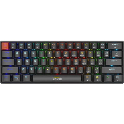 Marvo механична геймърска клавиатура Saber 61 KG933G - 61 keys, Red Switches [Linear]