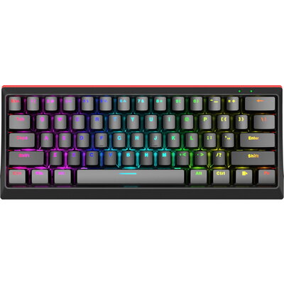 Marvo геймърска клавиатура Gaming Mechanical keyboard 61 keys TKL - KG962G - RED switches, RGB