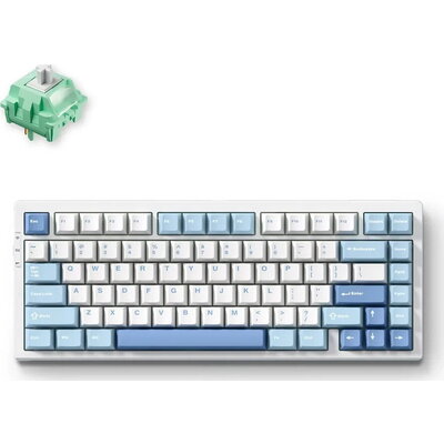 Геймърска механична клавиатура MCHOSE G75 Pro Wireless - Tofu Switch v2, Blue Cabbage