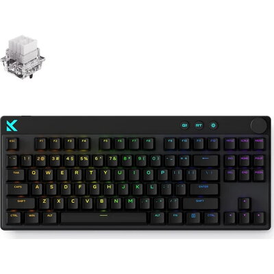 Геймърска механична клавиатура MCHOSE Mix 87 Ultra Esports - Mount Tai Magnetic Switch GT Black