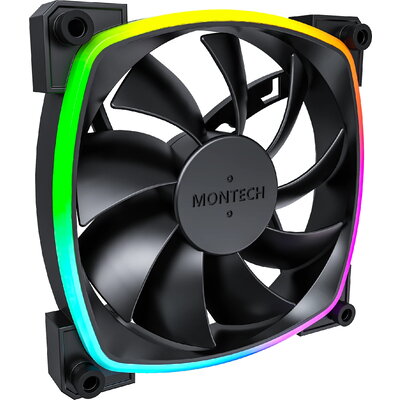 Montech вентилатор AX120 PWM, Fan 120mm, ARGB, Black