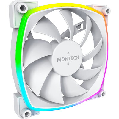 Montech вентилатор AX120 PWM, Fan 120mm, ARGB, White