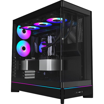 Montech кутия Case ATX - HS02 PRO (B) - 5 x 120 mm ARGB Fans, USB-C, Black
