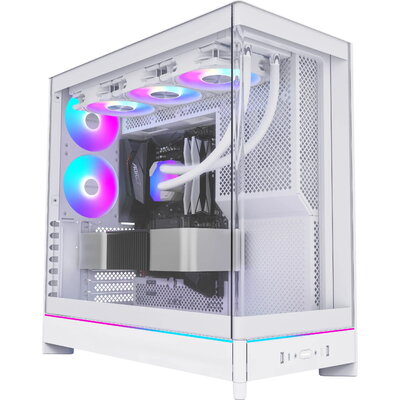 Montech кутия Case ATX - HS02 PRO (W) - 5 x 120 mm ARGB Fans, USB-C, Black