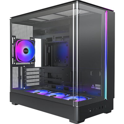 Montech кутия Case mATX - KING 15 PRO (B) - 4 x 120 mm A-RGB, USB-C Montech кутия Case mATX - KING 15 PRO (B) - 4 x 120 mm A-RGB, USB-C