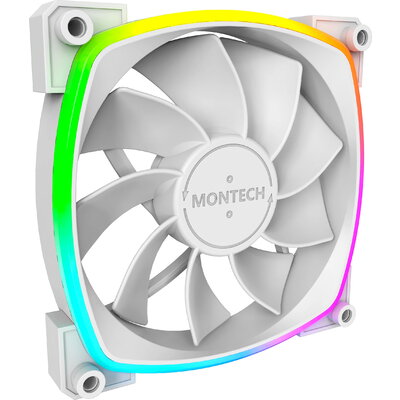 Montech вентилатор RX120 PWM, REVERSE Fan, 120mm, ARGB, White