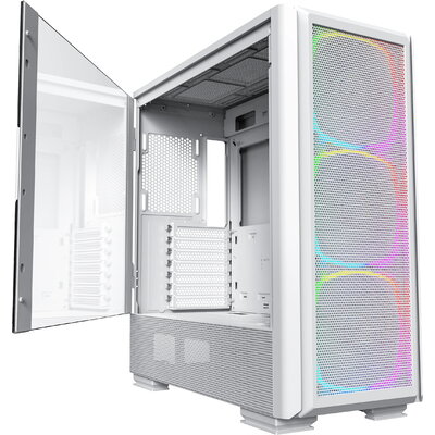 Montech кутия SKY TWO GX, Mid-tower Case, TG, 3x140mm ARGB Fans, White