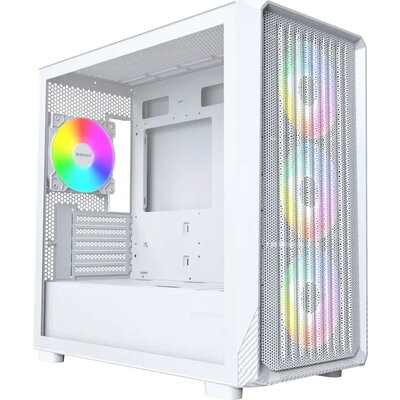 Montech кутия Case mATX - X5M (W) - 4 x 120 mm A-RGB, USB-C Montech кутия Case mATX - X5M (W) - 4 x 120 mm A-RGB, USB-C