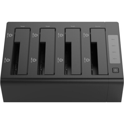 Orico докинг станция Storage - HDD/SSD Dock/Duplicator - 4x 2.5 and 3.5 inch USB3.0, black - 6648US3-C