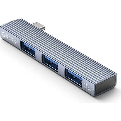 Orico хъб USB3.0/2.0 HUB 3 port TYPE C, Aluminum - AH-W13-GY Orico хъб USB3.0/2.0 HUB 3 port TYPE C, Aluminum - AH-W13-GY