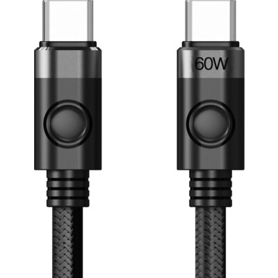 Orico кабел Cable USB C-to-C PD 60W Charging 1.0m Black - CDX-60CC-BK