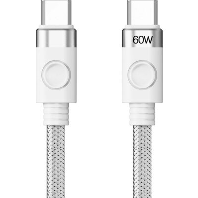 Orico кабел Cable USB C-to-C PD 60W Charging 1.0m White - CDX-60CC-WH